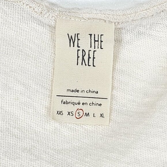 We The Free People Sun Dial Ombré T Shirt Size Small Coral Oversized Dip Dye Tee - Picture 8 of 15